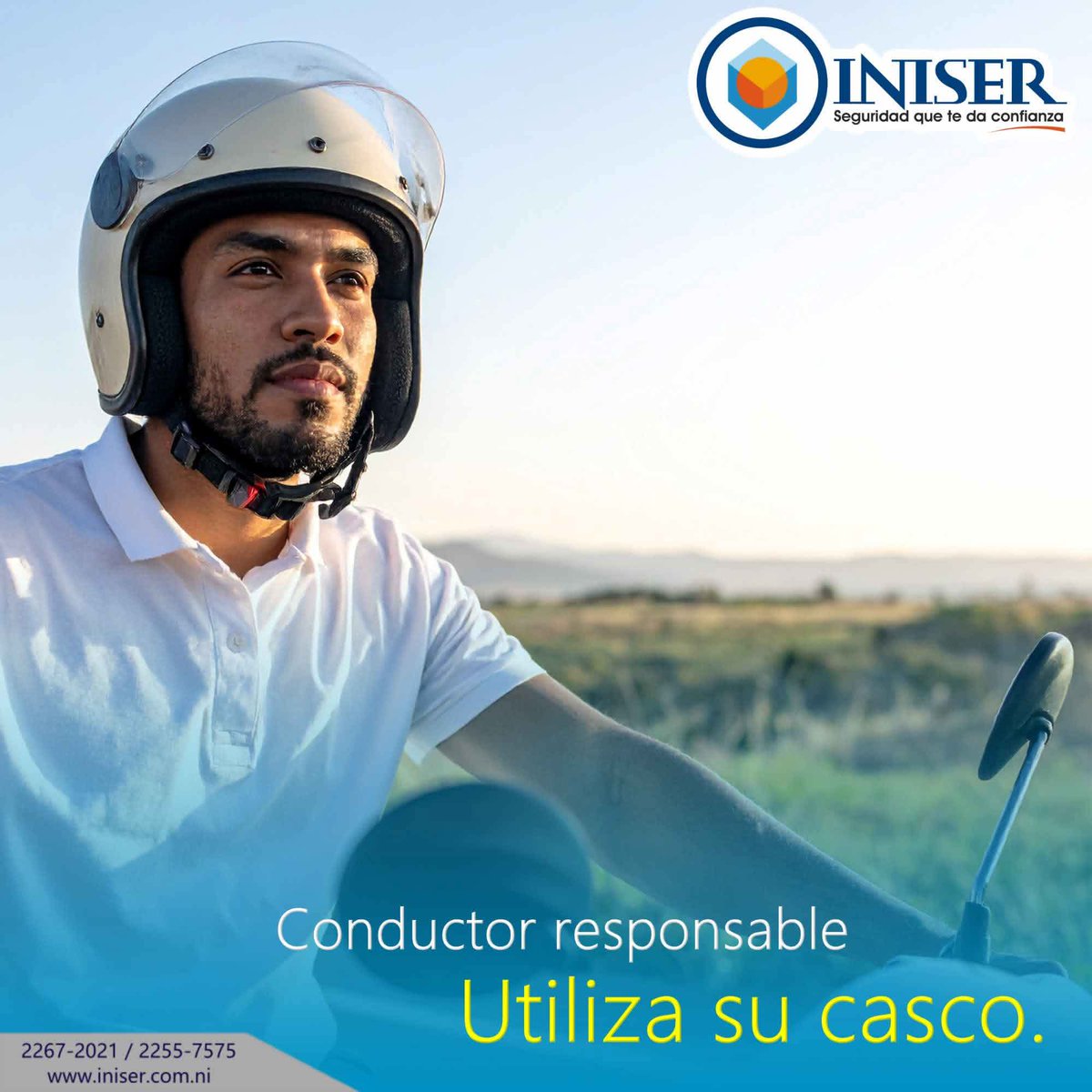 𝐒𝐞 𝐮𝐧 𝐜𝐨𝐧𝐝𝐮𝐜𝐭𝐨𝐫 𝐫𝐞𝐬𝐩𝐨𝐧𝐬𝐚𝐛𝐥𝐞 𝐲 𝐮𝐭𝐢𝐥𝐢𝐳𝐚 𝐬𝐢𝐞𝐦𝐩𝐫𝐞 𝐭𝐮 𝐜𝐚𝐬𝐜𝐨 𝐚𝐥 𝐦𝐚𝐧𝐞𝐣𝐚𝐫 𝐦𝐨𝐭𝐨𝐜𝐢𝐜𝐥𝐞𝐭𝐚.🏍🙌💙
 📲 Conocé más en: iniser.com.ni
 📞 Llamanos: 2267-2021 / 2255-7575
 📱 WhatsApp: 8277-0405 
#INISER
 #Tranquilidad