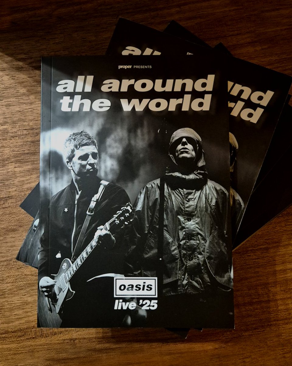 ProperMag's tweet image. We put together All Around the World to celebrate the return of @oasis this year, with full authority and approval from the band, label and management.

This is by the fans, for the fans.

Get from their website, from @YardsStore
or ...
 shop.propermag.com/products/all-a…