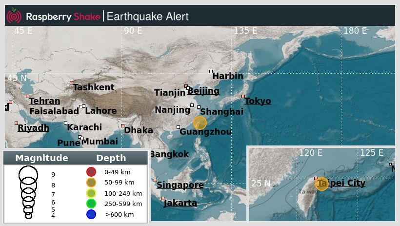 raspishakEQ's tweet photo. Preliminary M6.7 #Earthquake
ID: #rs2025zlzlnk
24km from #Su-Ao, #TaiwanRegion
2025-12-27 15:05 UTC
Source: #GFZ
@raspishake

Join the largest #CitizenScience EQ community ➡ https://t.co/Y5O0dgJqJF

EVENT ➡ https://t.co/CDRCbB7cUh https://t.co/7RKchgOxMM