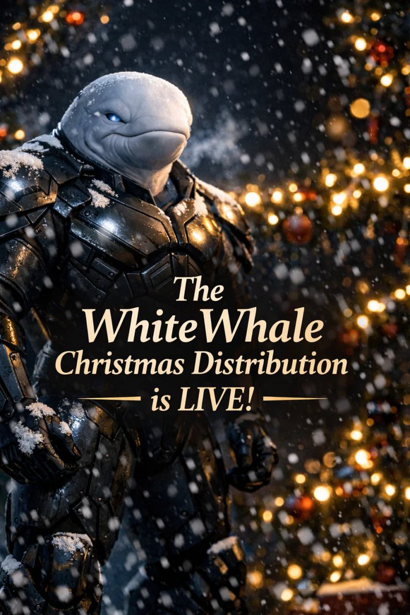 🎄🐋 The $WhiteWhale Christmas Distribution is LIVE!
Connect your Solana wallet, run a quick eligibility check, and see if you’re qualified for a Christmas reward. Transparent, on-chain, and easy to claim when your window opens. $whale 👀

🔗 xmas-whitewhale.xyz

#WhiteWhale