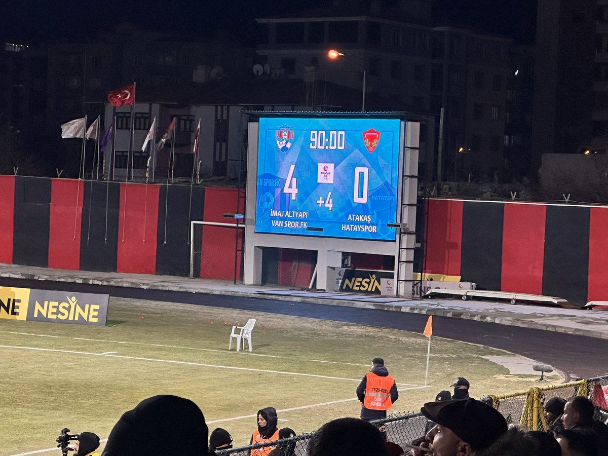 Maç Sonucu | 
Vanspor 4 - 0 Hatayspor #vanekspres