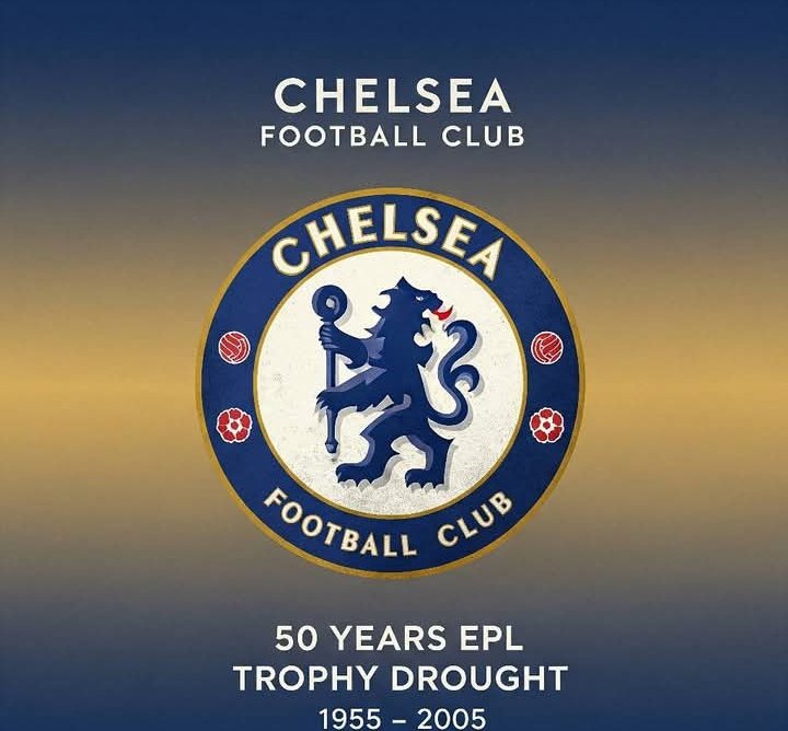 lordmaguiree's tweet image. Fun Fact 🔔 : 

Did you know Chelsea went on a 50 year EPL trophy drought from 1955-2005 ??