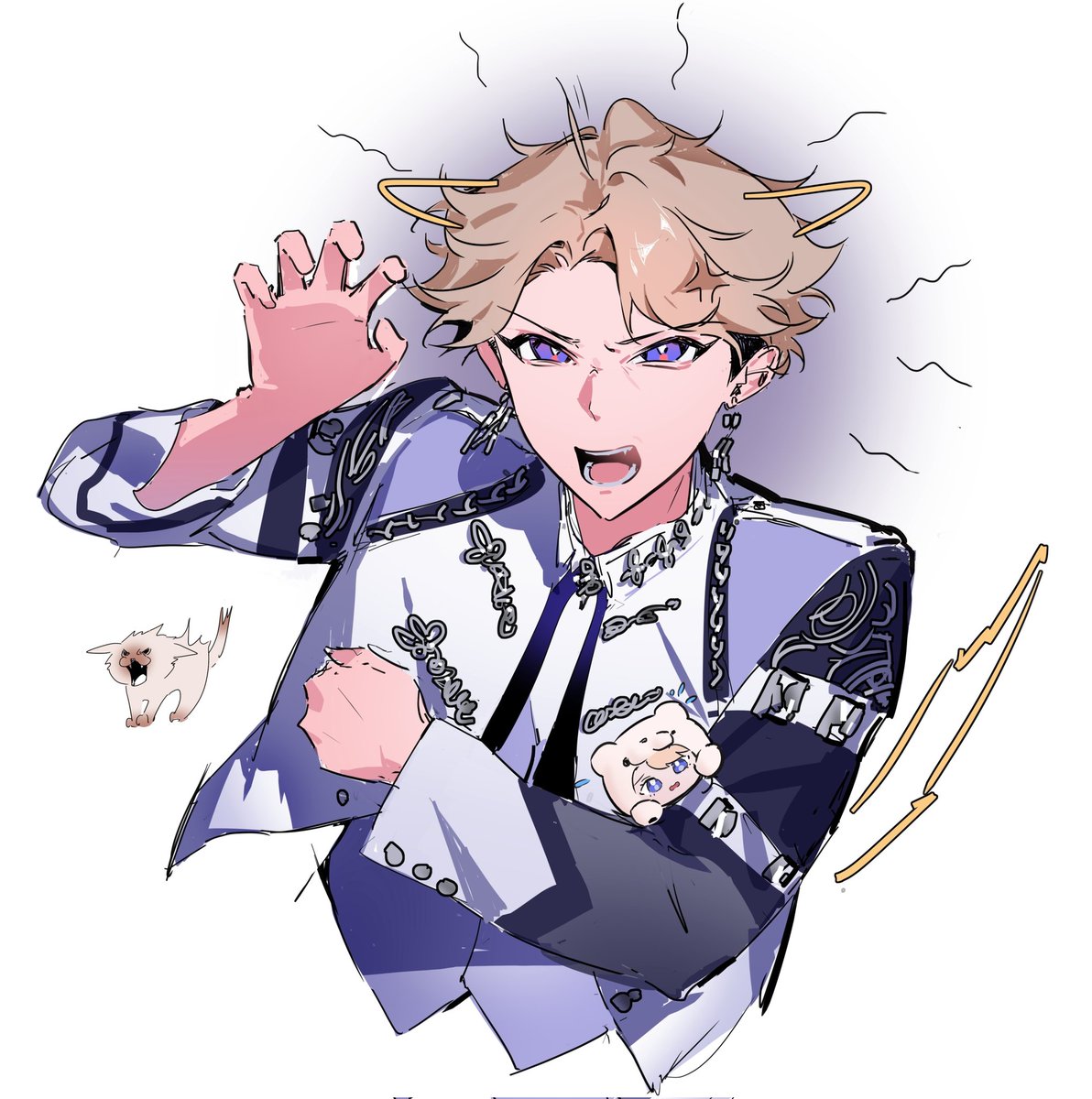 09_sombra's tweet image. *No one can touch her nui😡
#あんスタFA 
#鳴上嵐