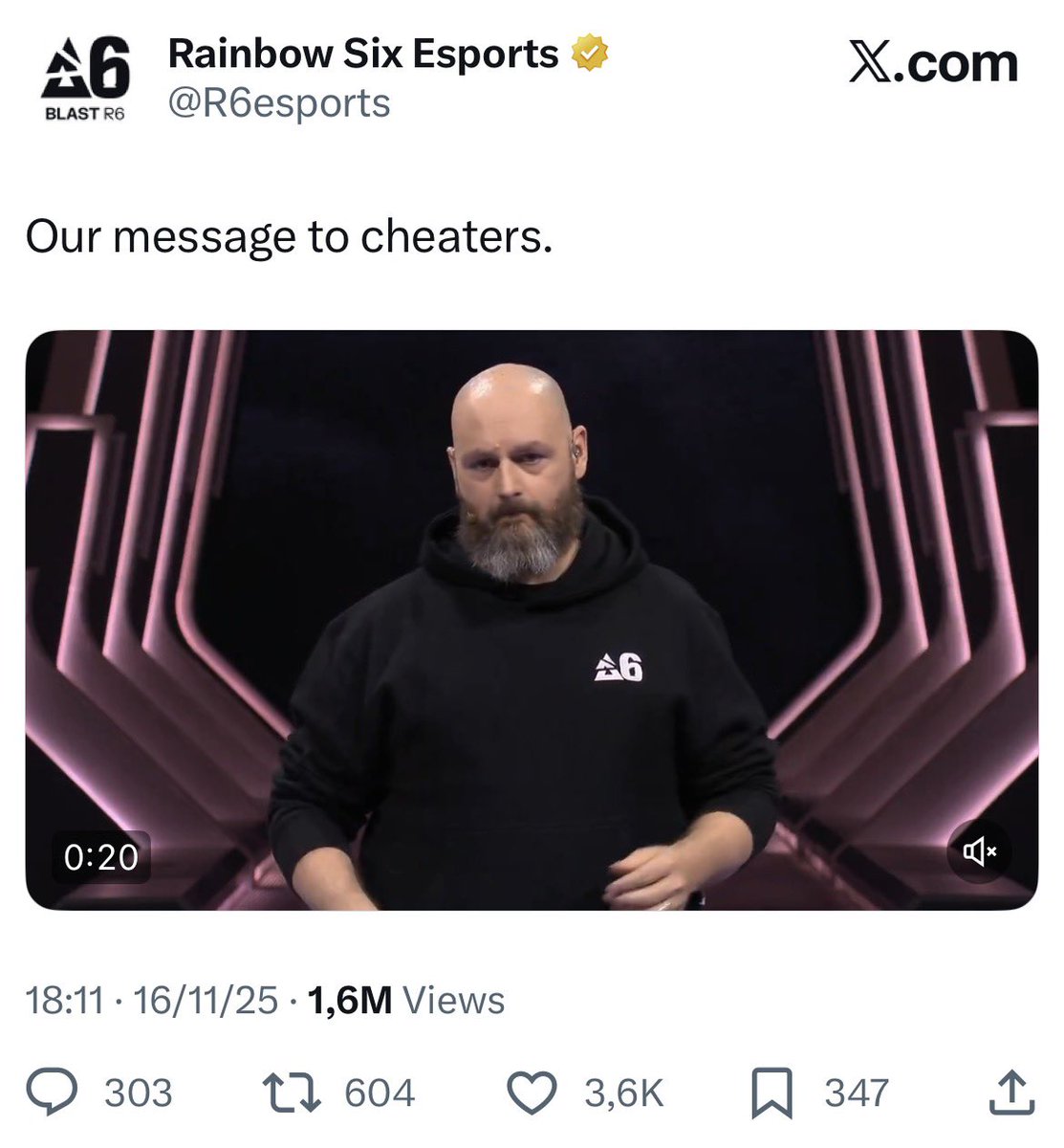 R6 images that precede unfortunate events tweet media