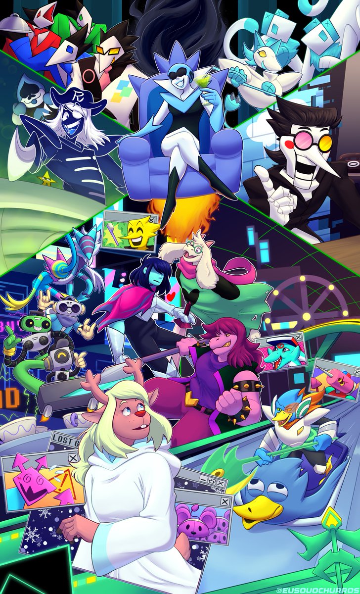 eusouochurros's tweet photo. A Cyber's World

#deltarune #deltarunefanart https://t.co/Xn8lv3r46Y