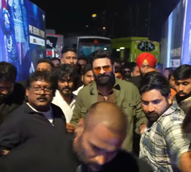 INDIA'S BIGGEST SUPERSTAR has finally entered the event of #TheRajaSaab 🔥🔥🔥🔥 #Prabhas