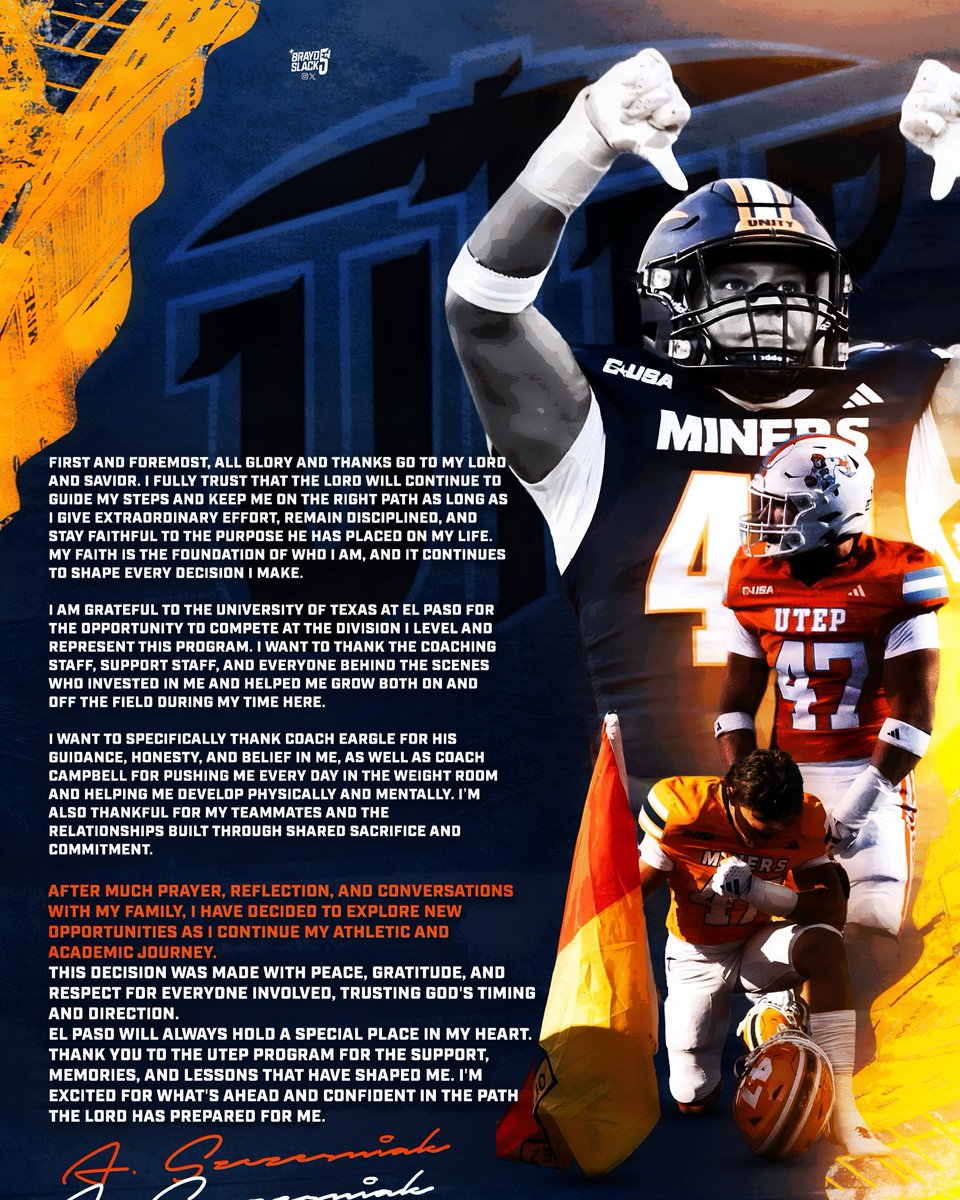 I will be entering my name into the transfer portal.

2 years remaining 
6’2 225 LB 
160+ FBS snaps

<a href="/247SportsPortal/">247Sports Transfer Portal</a> <a href="/TransferPortal/">Transfer Portal</a> <a href="/DeadlineDayLive/">Transfer News Live</a> <a href="/247recruiting/">247Sports Recruiting</a>