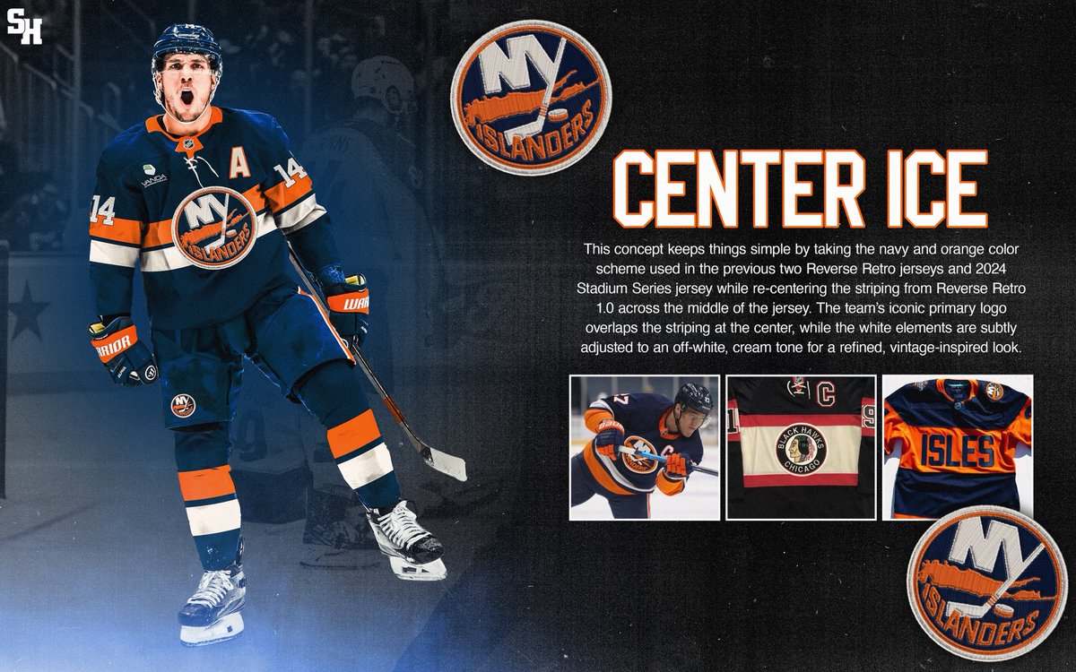 New York Islanders jersey concept: "Center Ice"