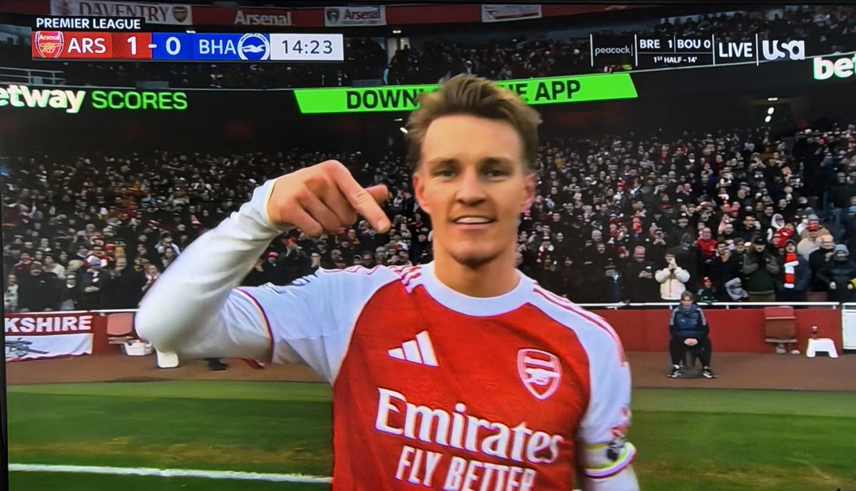 743Dharper's tweet image. Banter aside, Odegaard is such an underrated baller. 3 premier League goals in 2025 so far and it's just December 👏🏽