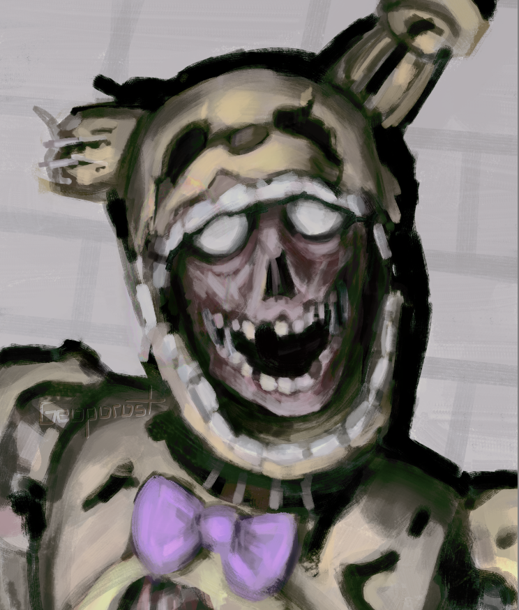 Geoporost1's tweet photo. Long time no see

#fnaf #springtrap #FiveNightsAtFreeddys #art https://t.co/EDZsNCs3FX