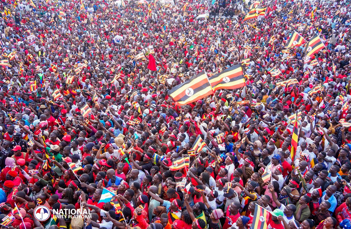 Final campaign rally held in Mawokota South, Mpigi District where our message of freedom has been warmly received by our enthusiastic supporters. The regime is afraid of the fact that even after trying to sow seeds of fear within the masses, the spirit of the revolution still