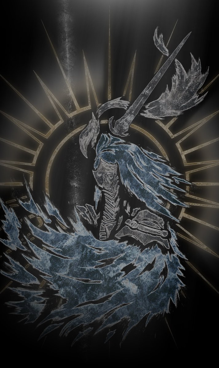 Here's a more recent Artorias piece, done in a style I've been trying to refine.
