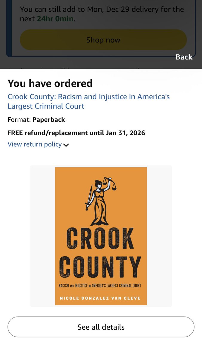 My boyfriend (a lawyer) had this book at his home library and makes all his employees read it. 

It’s about how the public defender system in America (particularly Cook County in Chicago) is extremely corrupt. How public defenders speak on their clients like animals &amp; what