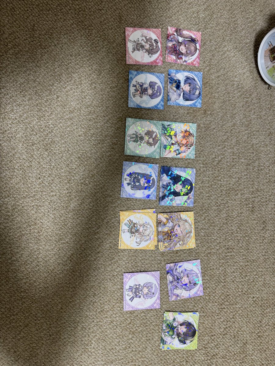 今回の収穫。多分全部揃ってる…筈