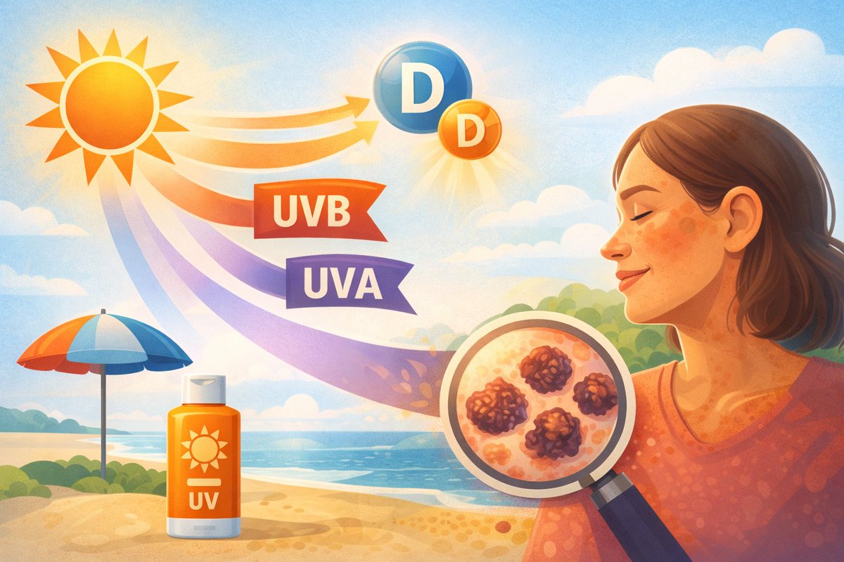El sol tiene efectos positivos, como la síntesis de vitamina D y el bienestar general. Pero la radiación ultravioleta (UV) daña la piel y aumenta el riesgo de envejecimiento prematuro y cáncer de piel.