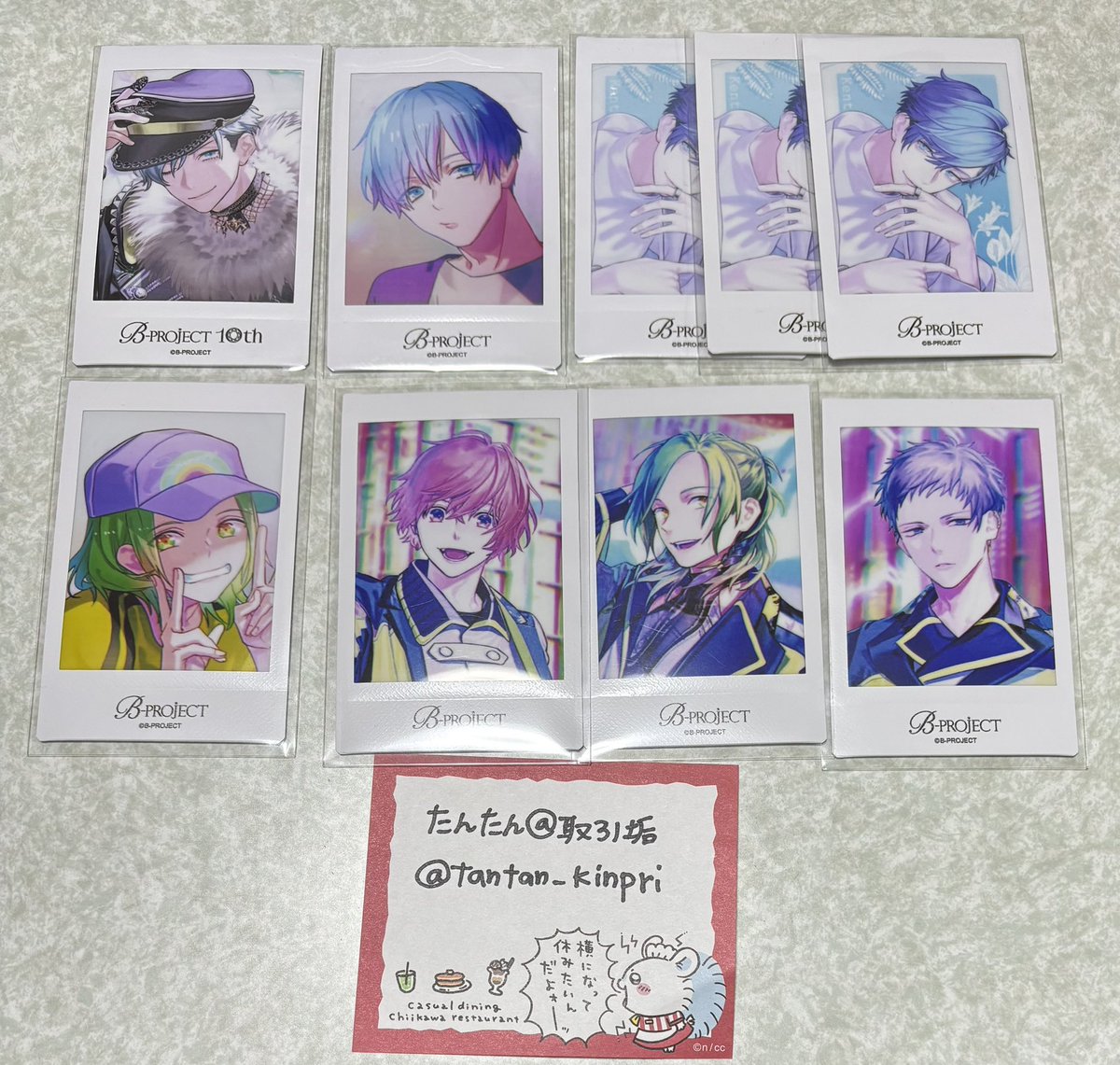 交換】B-PROJECT Bプロ 10Frame 10th Anniversary AGF チェキ 譲