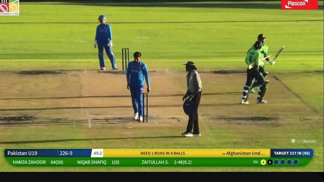 LAST-WICKET WIN FOR PAKISTAN AGAINST AFGHANISTAN IN U19 TRI SERIES 🇵🇰

- What a game! Pakistan needed 26 runs in 5 overs with just one wicket left and they pulled off a thrilling win!🔥