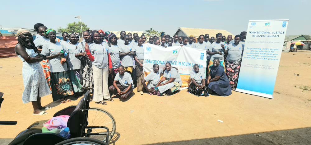 HumanitySudan's tweet photo. Skills That Heal: Empowering Survivors Through Livelihood Training in Mangaten

Today in Mangaten, with generous support from the @UNPeacebuilding Fund and @undpsouthsudan, Vision for Humanity South Sudan introduced additional livelihood skills on breadmaking and hair dressing. https://t.co/b9sS0us5Ys