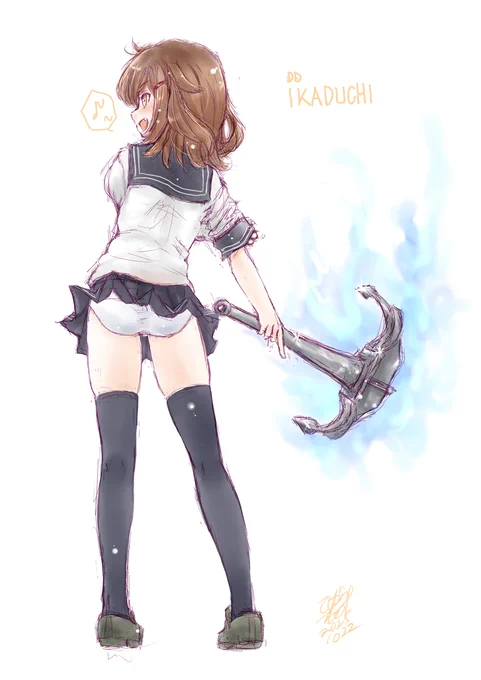 #今年も残りわずかなので今年一番伸びた絵を貼る まかせて!イカヅチちゃん!!