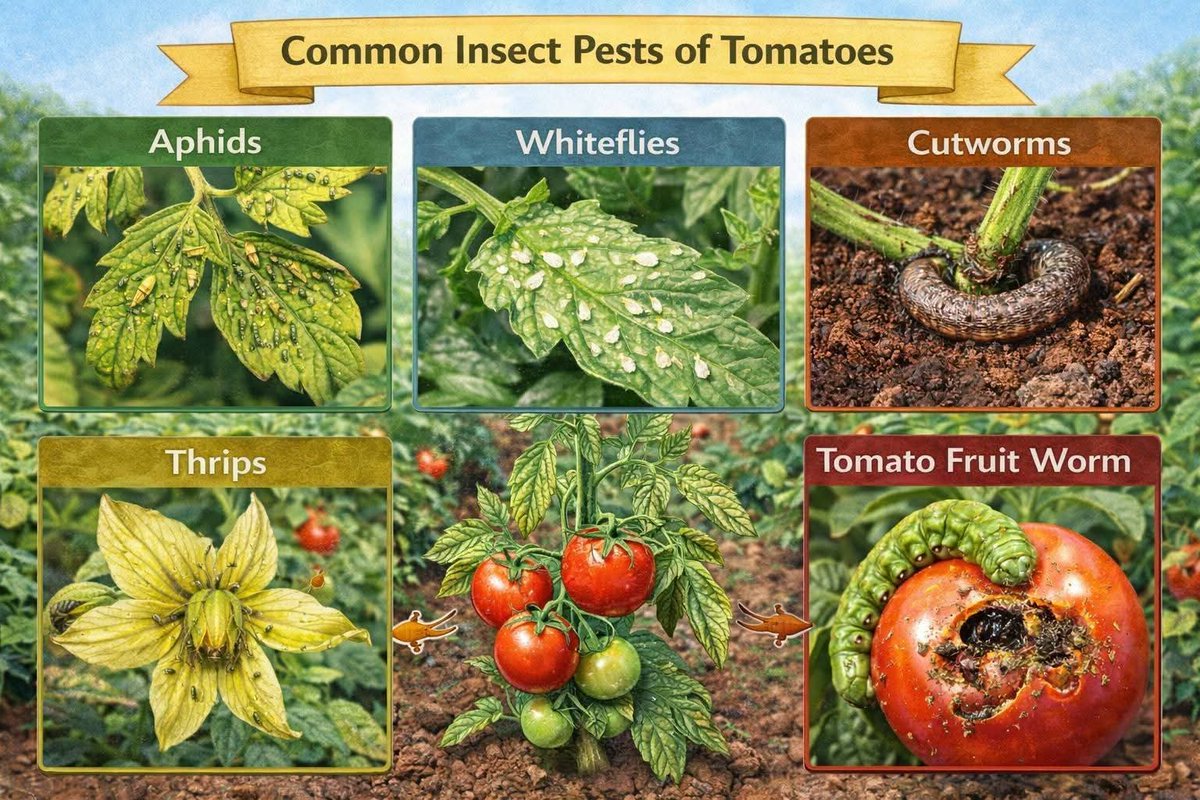 Common Pests and Diseases of Tomatoes Tomato production is often affected  by pests and diseases that can cause serious yield losses if not properly  managed. Understanding the major pests and diseases, their, image size:1200x800