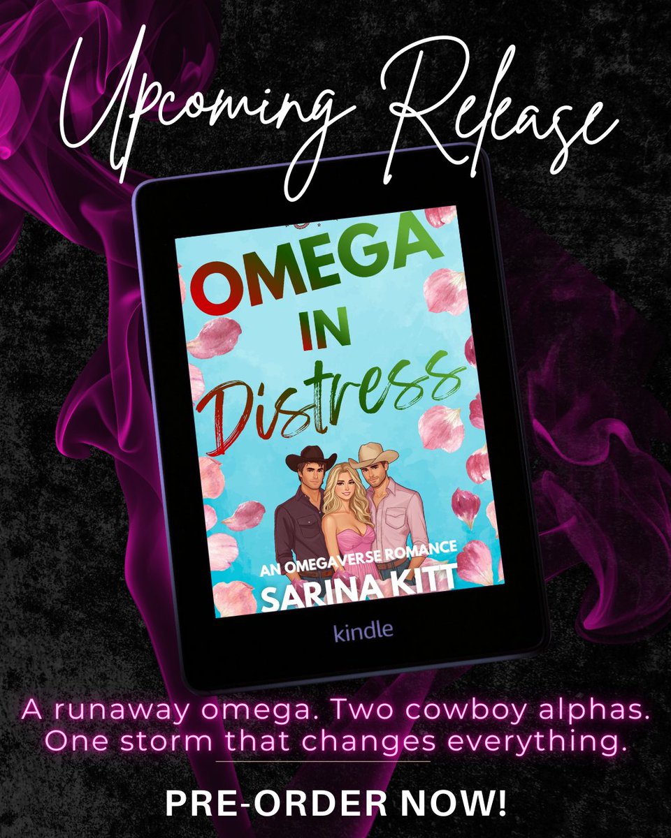 SarinaKitt's tweet photo. They rescued her, protected her from her past, then showed her what true love looked and felt like. Preorder Omega in Distress and get ready to fall in love with Lilac and her alphas.
https://t.co/HPQqY1Y4yH
#OmegaverseRomance #MMFromance #SweetOmega #SweetAlphas https://t.co/8dPjbtTUxq