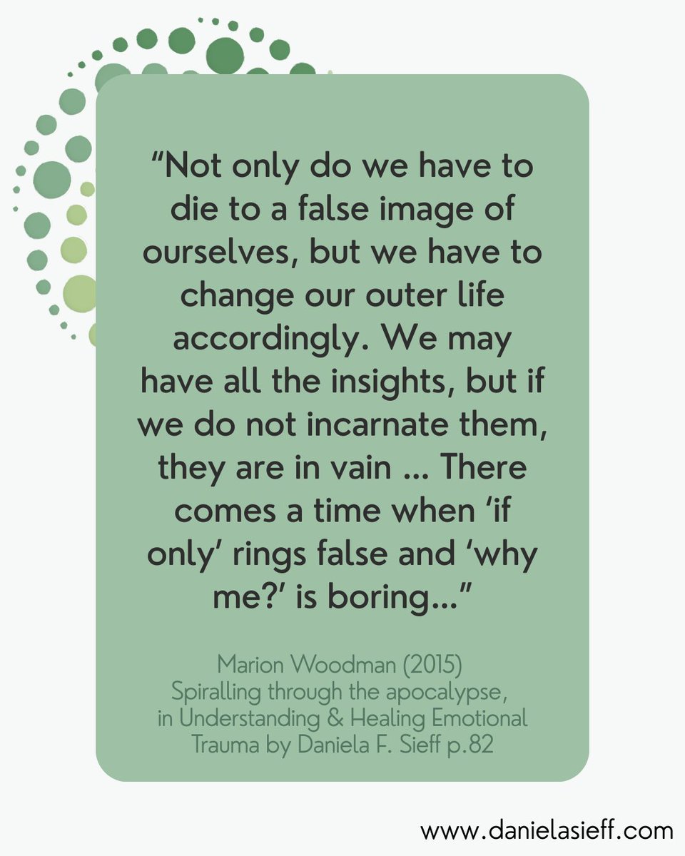 DanielaSieff's tweet photo. These words from Marion Woodman always strike a chord, and in particular, they come to mind as I approach the New Year and reflect on change.

“Change means change. Stark honesty, however painful, is needed... We must be willing to face many cruel truths”

#MarionWoodman https://t.co/msuNTyAZVF