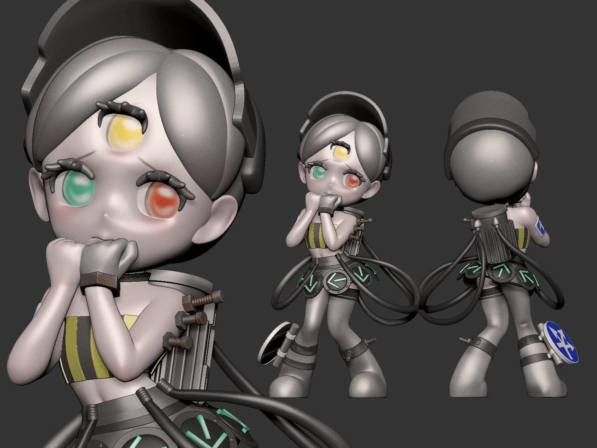 信号機をモチーフにオリジナルキャラをつくりました
一号機のシャラちゃんです
ワンフェスでお披露目予定です🚥🚥