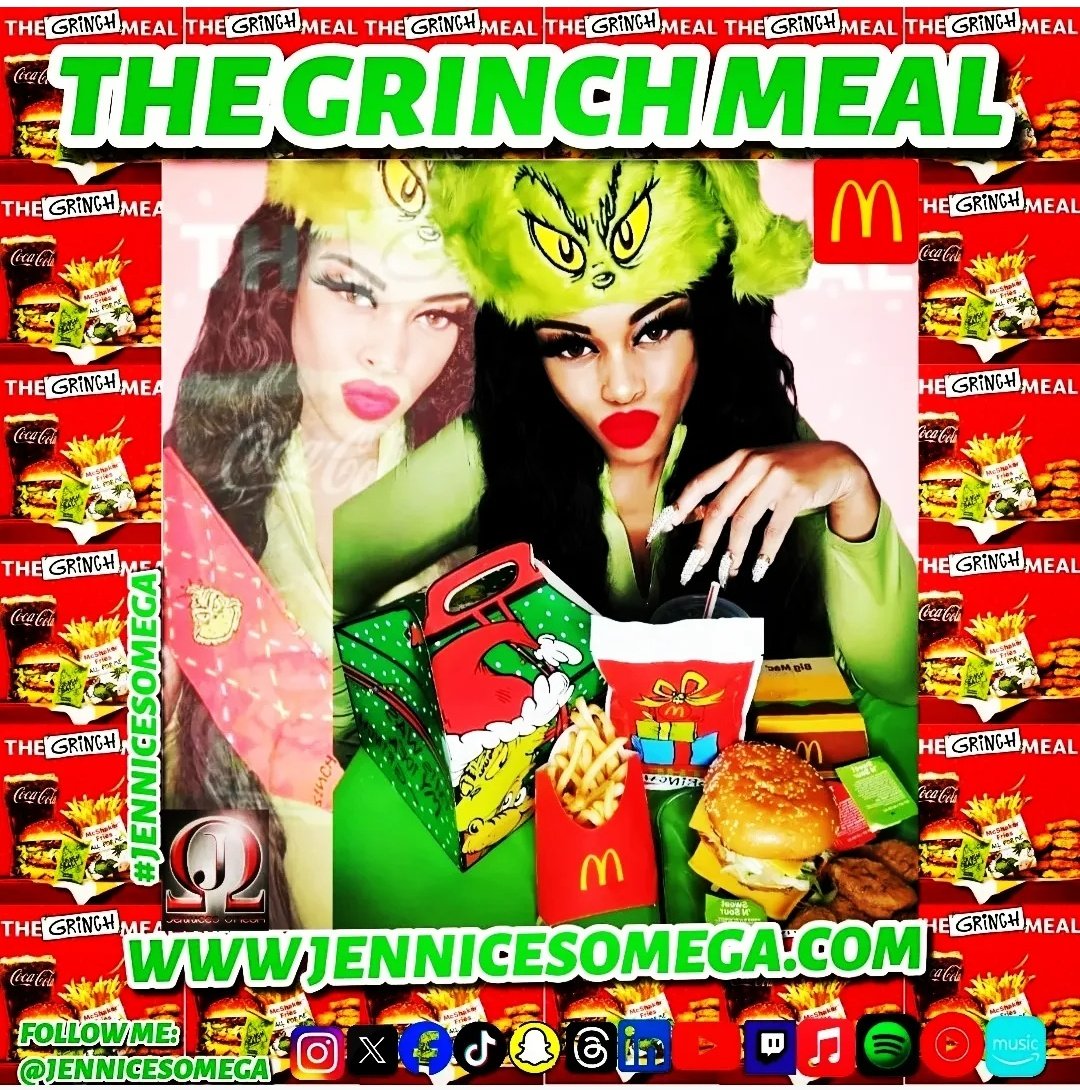 DrJennicesPHD's tweet photo. #GRINCHMEAL #MCDONALDS
 #IMLOVINIT

THE GRINCH HAD A #HEART ❤️
Proverbs 21:1

#CHRISTMASEVERYDAY
https://t.co/F7HoPftmff

#THEGRINCH #MICKEYDS #WALMART #OK #STL
#DIAMONDCAVIARCONNECTION  #JENNICESOMEGA #DRJENNICESPHD #GENESISOMEGA  #BABYHAIRLLC
#JENNICESOMEGALLC #JENNICESQUOIS https://t.co/nq6o1JrOug