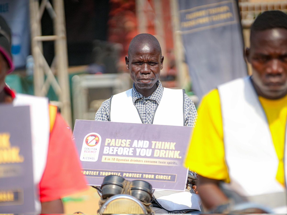 gad_rogers's tweet image. To amplify the message, they're hhaving a group road show around Arua City—complete with eye-catching placards and branded reflector jackets featuring key anti-illicit alcohol slogans. 

#ProtectYourself #ProtectYourCircle