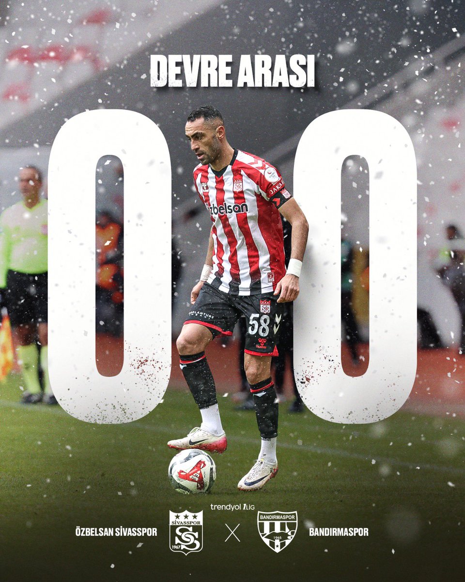 DEVRE ARASI |
Özbelsan Sivasspor 0-0 Bandırmaspor

📲 #SVSvBAN | #GösterGücünü