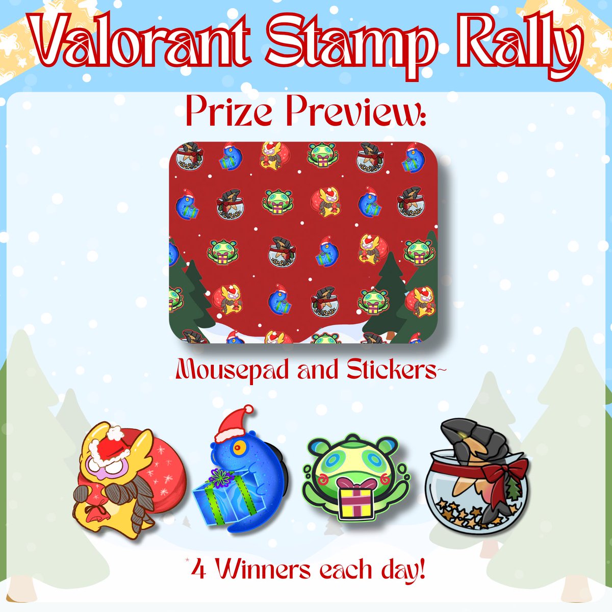 Here’s a preview of the Valorant stamp rally!!! Prizes include a mousepad and stickers, based of Gekko’s lil squad💖

<a href="/__candarella/">ayyah 🎀 🌟 local shop opening soon!</a> 
<a href="/minuhana_/">minu 🌸 | komiket bgc b6</a> 
@misscatt24

#valorant #cosmatsu2025 #cosplaymatsuri2025 #fanfairatcosmatsuri2025