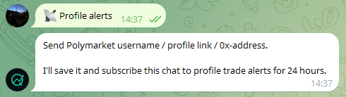 polyquant_labs's tweet image. polyquant provides its users with a wide range of tools for analysis and trading on the polymarket

one of them is profile tracking. 

do you want to do copy trading? 
understand someone's strategy? 
or just keep up to date with new predicates?

polyquant will help you with this.