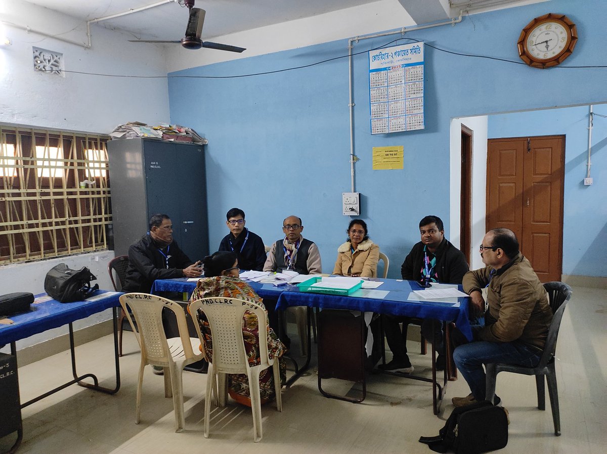 Glimpses of ongoing SIR Hearing in Cooch Behar II Development Block under 3- Cooch Behar Uttar (SC) AC of Cooch Behar district, West Bengal.
#SIR  #Hearing