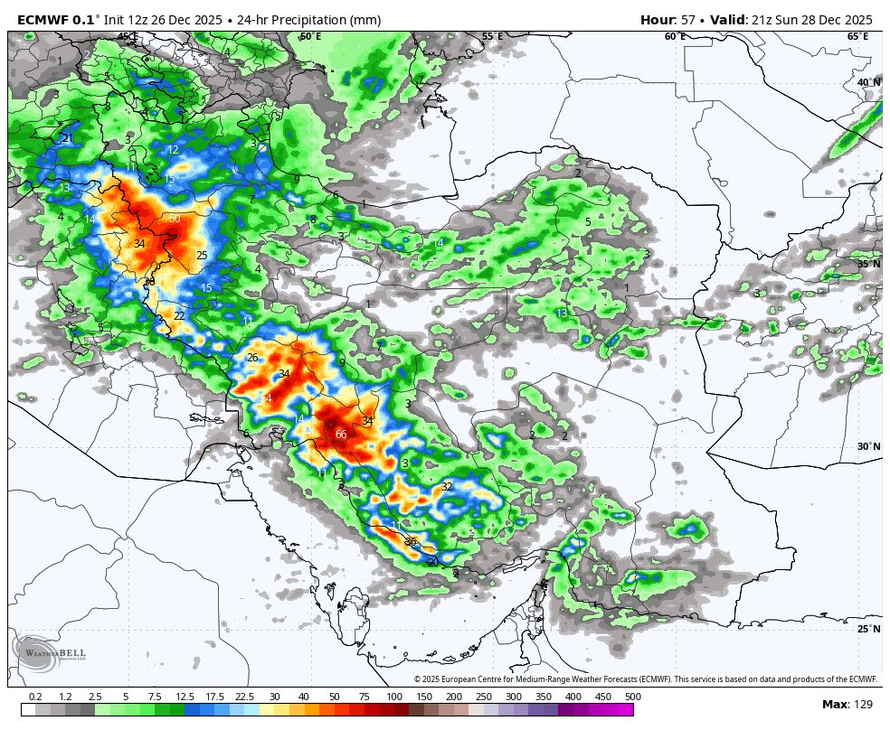 امروز چند پستم را دنبال کنید
خبرهای مهمی هست 
هسته های سنگین و قوی از #برف و #باران در استانهای کردستان ، بوشهر ، کهگیلویه و بویراحمد ، شمال ایلام ، چهارمحال و بختیاری ، نیمه غربی و شمالغرب کرمانشاه ، شمال و شرق خوزستان ، جنوب آذربایجانغربی و فارس 
و بعد از آن ایران #یخ میزند