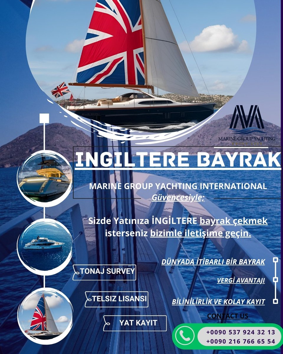 YachtingMarine's tweet image. YATLARINIZ İÇİN İNGİLTERE BAYRAK TESCİL VE  DEVİR İŞLEMLERİNİZDE YANINIZDAYIZ...

DETAYLI BİLGİ İÇİN BİZE ULAŞIN
☎️ 0216 766 65 54
📱0537 924 32 13

#UKFlag #YachtRegistration #YachtFlag #MaritimeLaw #YachtBrokerage #Denizcilik #Yatbroker #Flag #Maritime