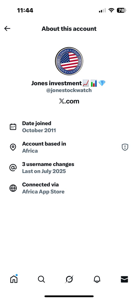 brogue78442's tweet photo. @jonestockwatch Account based in Africa… scam account https://t.co/r3DycA8TMP