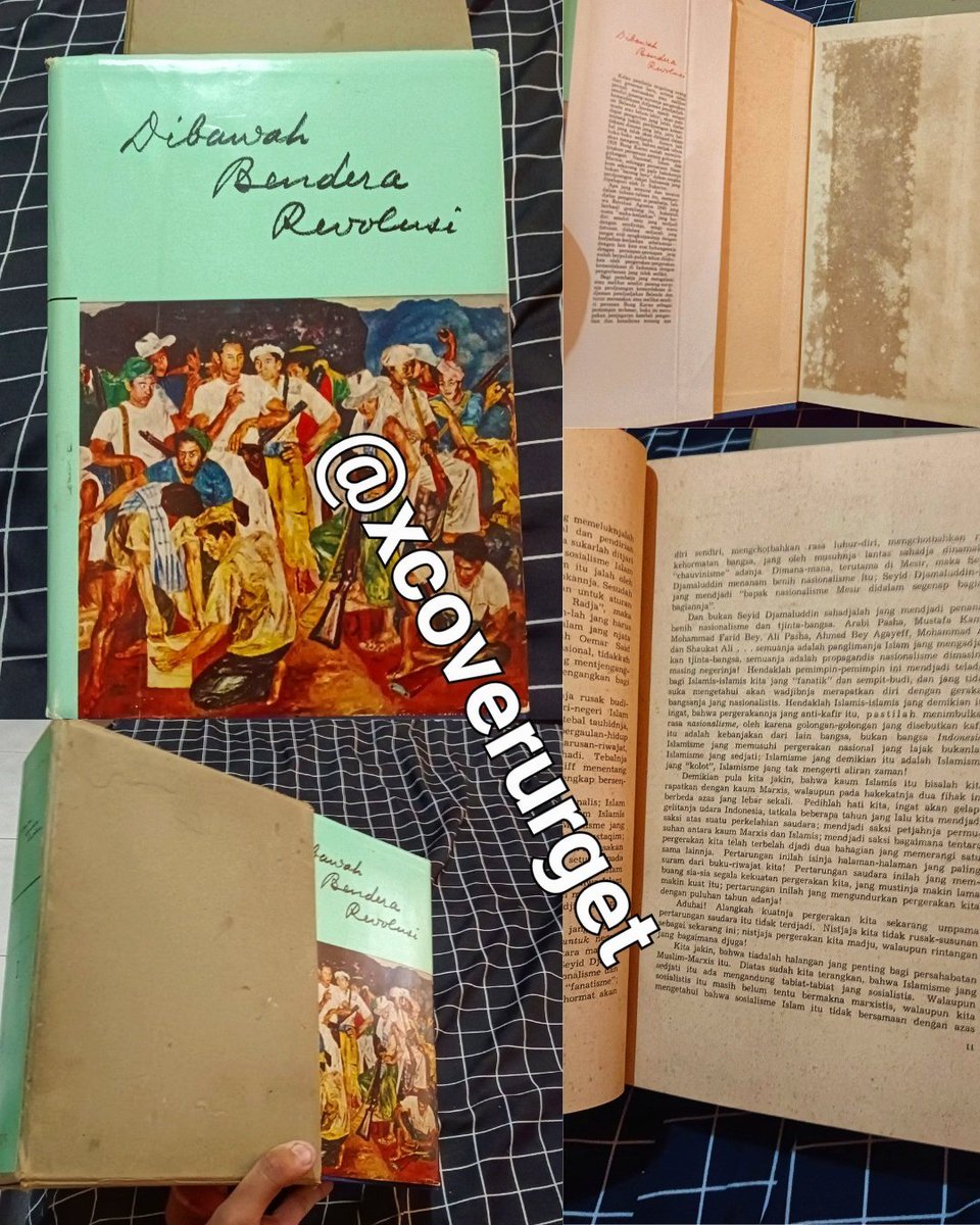 LiterasiFess's tweet image. lits! Aku mau jual Dibawah Bendera Revolusi - Ir. Soekarno cetakan keempat tahun 1965, aku tawarkan 500K tapi masih boleh nego. Kondisinya masih sangat baik, kalau mau tanya yang lain-lain boleh ketuk aja DM-ku di @xcoverurget atau rep aja di bawah!!! 😆
