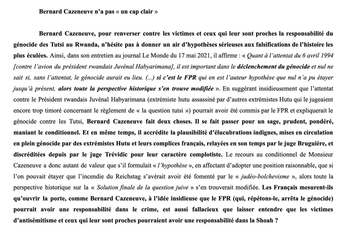 samanthawhite__'s tweet photo. Raphaël Glucksmann peut-il tenir un « cap clair » 
sur le génocide des Tutsi au Rwanda et s’allier à Bernard Cazeneuve ?

@rglucks1 @placepublique_ @partisocialiste @BCazeneuve https://t.co/XdDwodHesk