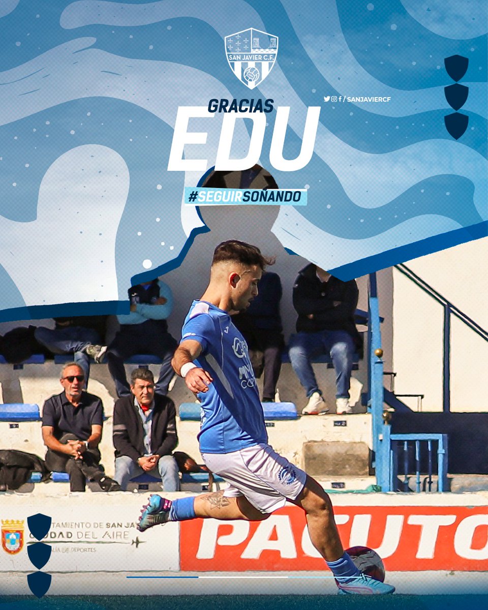 Y si, estás fechas también son de agradecimiento. 

Nuestro Edu Méndez causó baja hace un par de jornadas por motivos laborales. 

Nunca olvidaremos estos dos años que nos has dado con dos ascensos consecutivos y con una zurda mágica.

Gracias y muchísima suerte en tu futuro 💙🤍