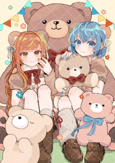 works 今回も松チョコ本丸さんのKV描かせていただきました～! 冬っぽいくまちゃんです 全身絵も可愛いのでぜひ…! #C107