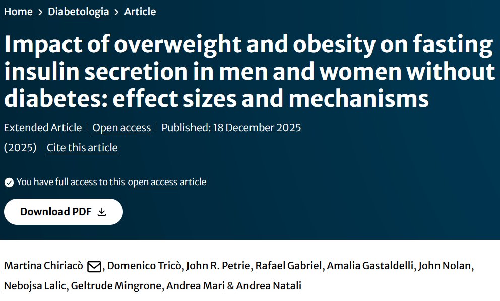 How and how much does weight influence insulin secretion? A new answer for an old question.
Look up our new article on <a href="/DiabetologiaJnl/">Diabetologia</a>! doi.org/10.1007/s00125…