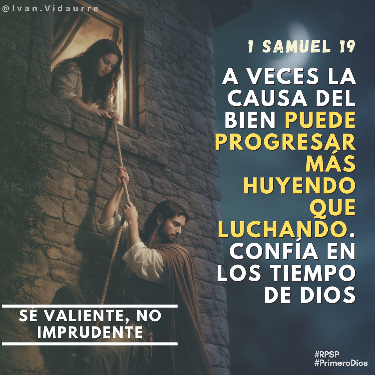#rpsp
#PrimeroDios
#1Samuel19

📌La verdadera amistad es la cuida y protege del peligro

📌Honrar a nuestros padres también es mostrarles su error

📌Siempre encontrarás refugio en Cristo y en su iglesia ante cualquier adversidad

📌Confía en los tiempo de Dios que son perfectos