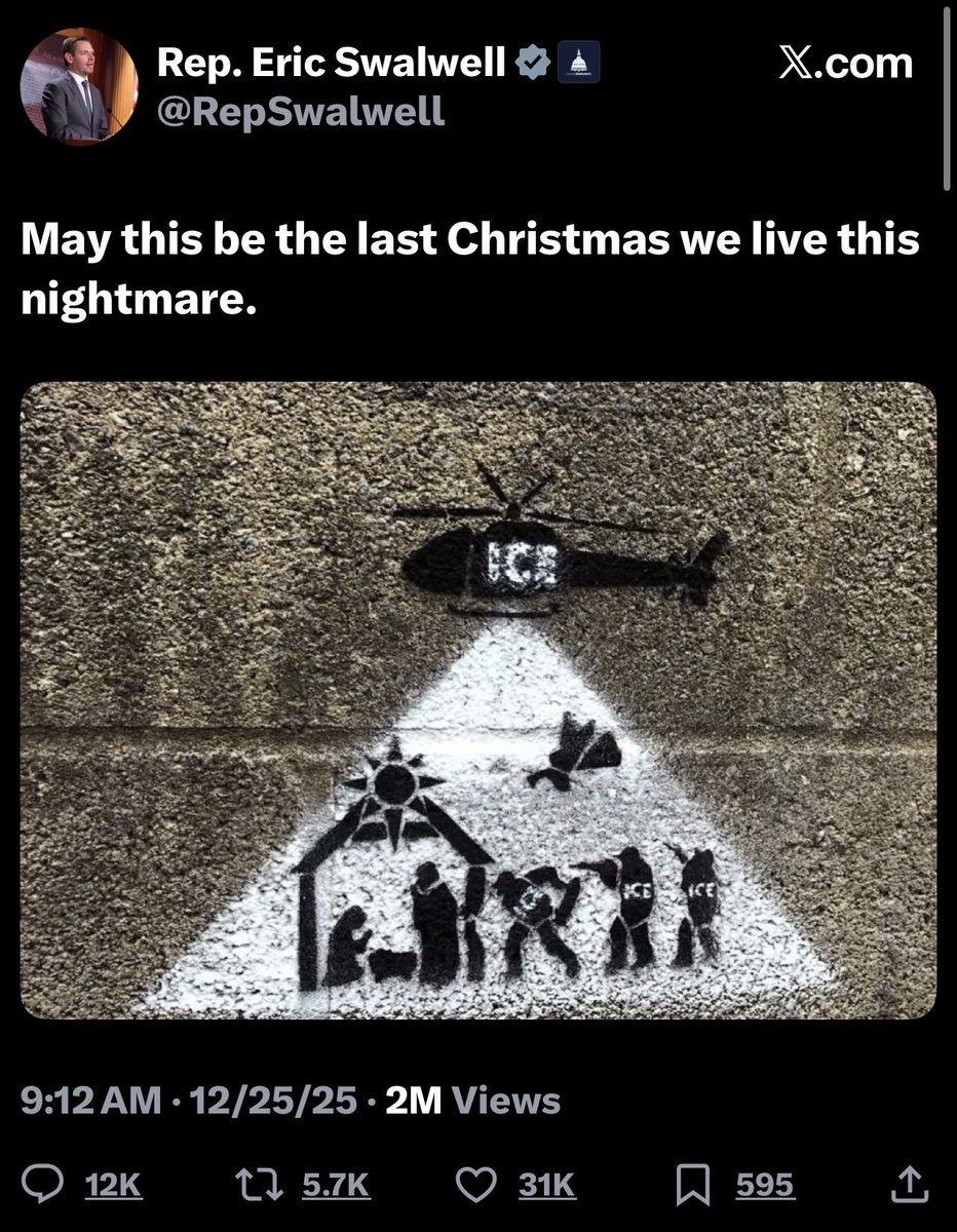capeandcowell's tweet image. It’s wild how the left spent one of Christianity’s most holy days using Christmas as a cudgel to condemn Christians for wanting law and order only to spend a fake racist commie holiday celebrating with their constituents