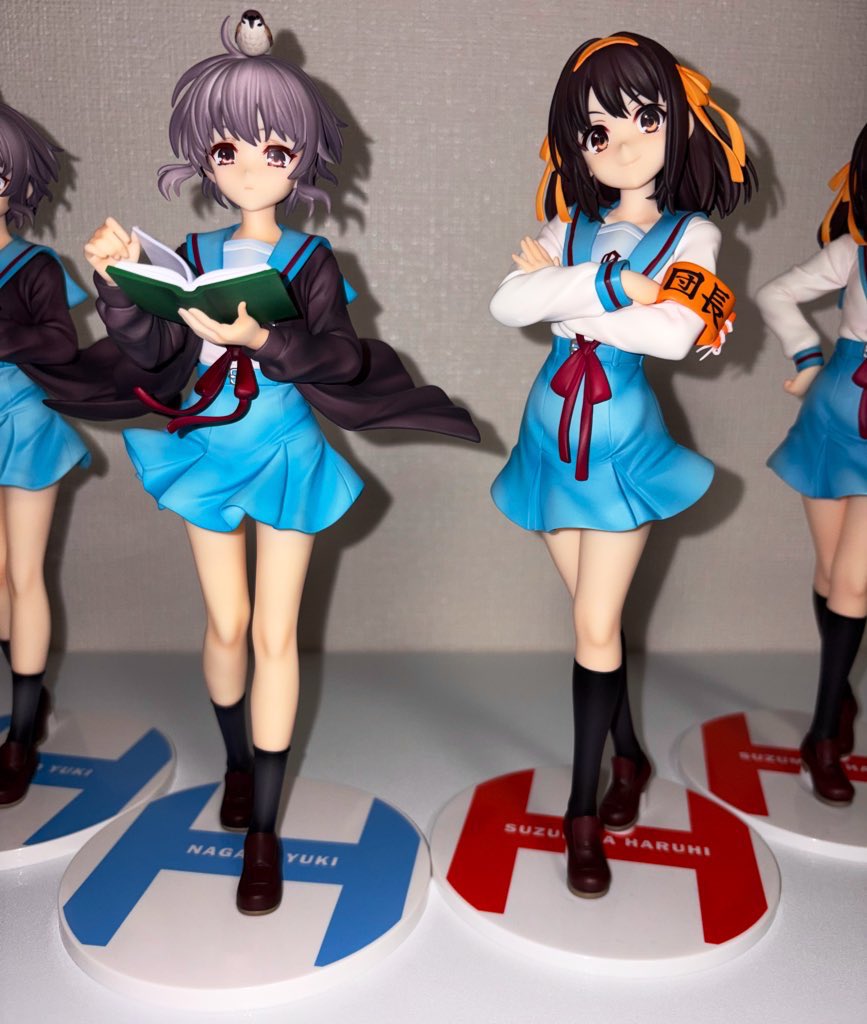 Rio34255's tweet image. 同じシリーズのハルヒのフィギュアと並べてみた。

#涼宮ハルヒ　#KDcolle