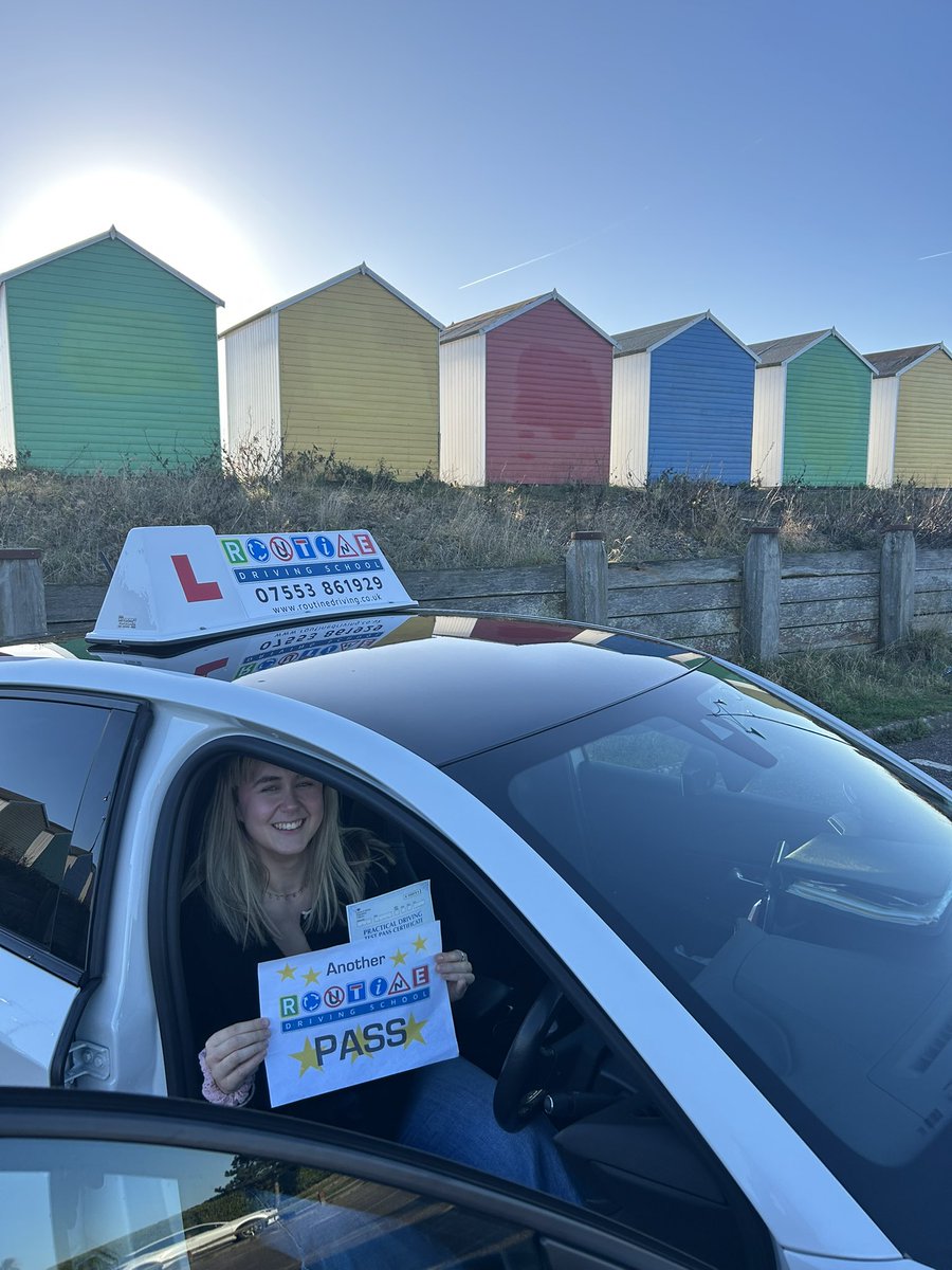 RoutineDriving's tweet photo. @JasontheADI Congrats and well done Lauren on passing your driving test this (Brrrr!) morning! Great drive, fab result! Enjoy, stay safe, no lashes…please! https://t.co/nDiQyJfybP https://t.co/rWu6lEdJWs