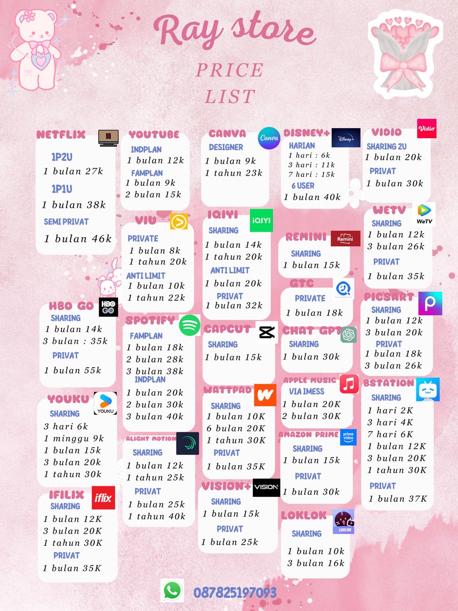 𐙚 𝅄 raystore. | APLIKASI PREMIUM tweet media