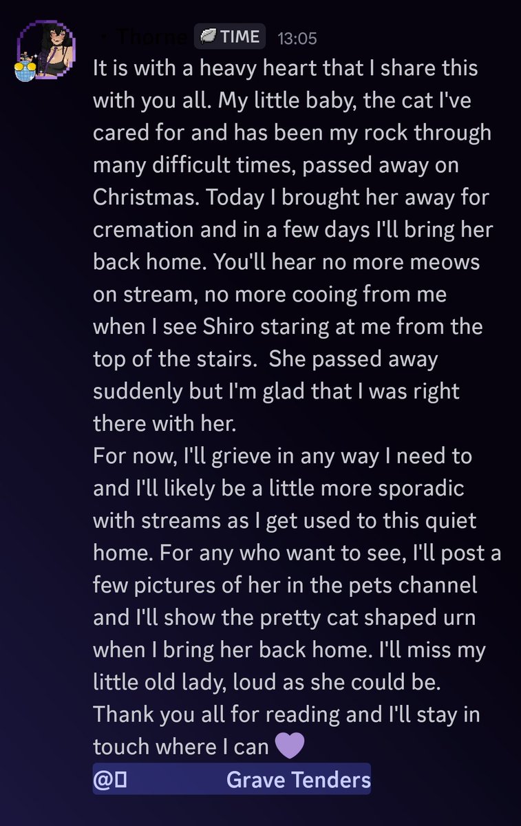 News I hoped would be far away, but here we are. This was posted in my discord server not long ago and I want to share it here for those who aren't in the server. Much love 💜