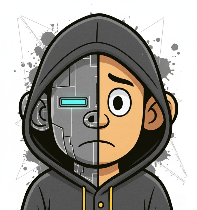 AntRelatable's tweet photo. Beyond the screen. Beyond the soul. 🌓🦾
The REXON symmetry: Where human identity meets digital engineering. 📐🧬
Happy Holidays & Happy New Year to the #NFT pioneers! 🎇
#REXON #Web3 #AI #Symmetry https://t.co/h98vHkYJ27