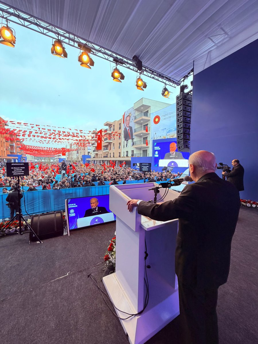 Liderimiz Sayın Devlet BAHÇELİ, Hatay'da Düzenlenen 455 Bininci Afet Konutu Kura Çekimi, Anahtar Teslim Töreni'nde Konuşuyor