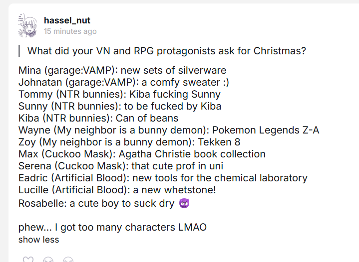 received a couple of interesting questions on Tellonym.. lemme share one!
tellonym.me/hassel_nut